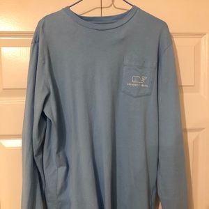Light Blue Vineyard Vines Long Sleeve Shirt